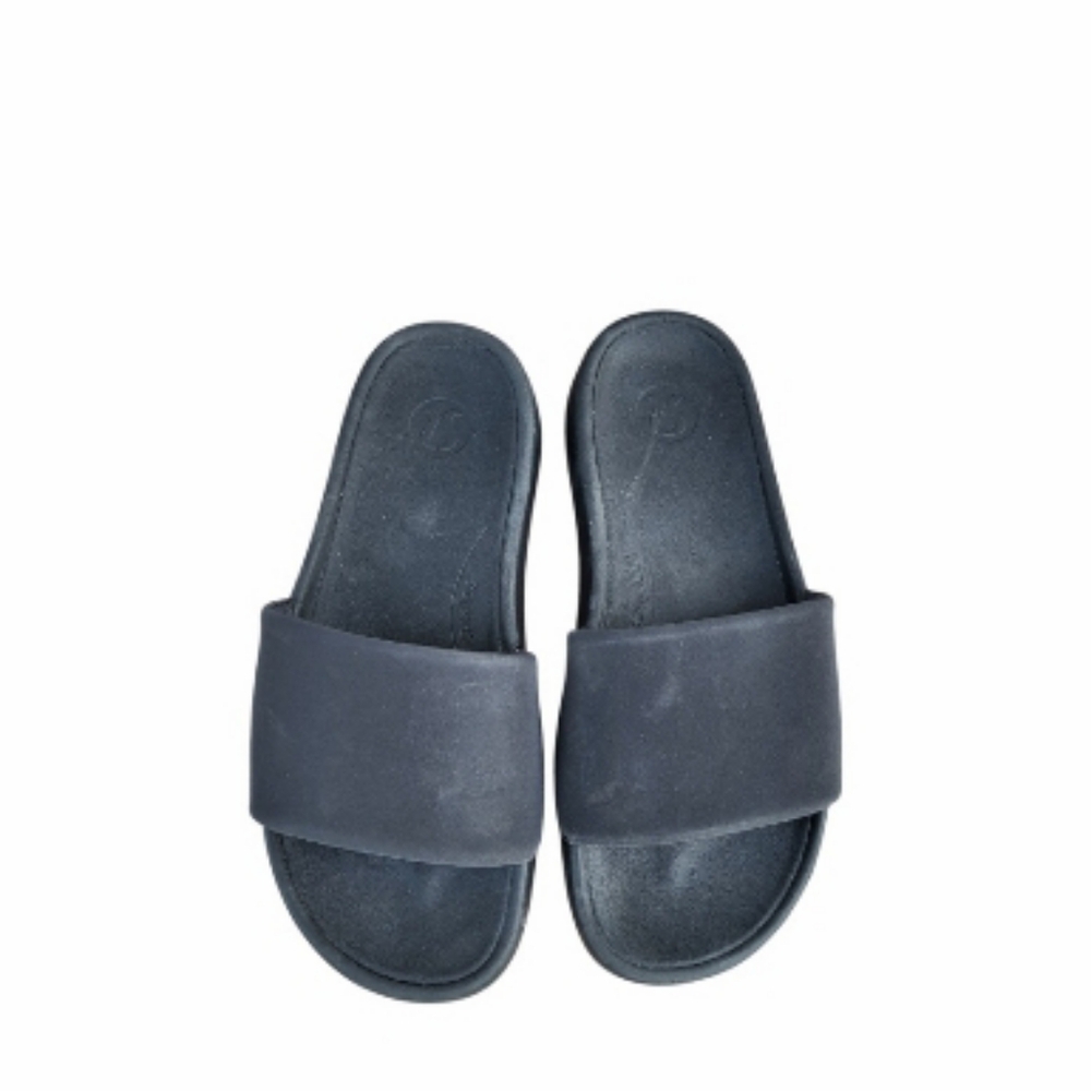 Lululemon Athletic Black Slip On Slide Sandal Shoe Restfeel Athletica Women 6 - Picture 3 of 8